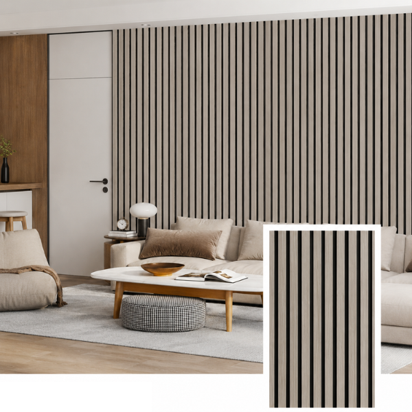 Bellvora Premium Self-Adhesive Slat Wall Panel