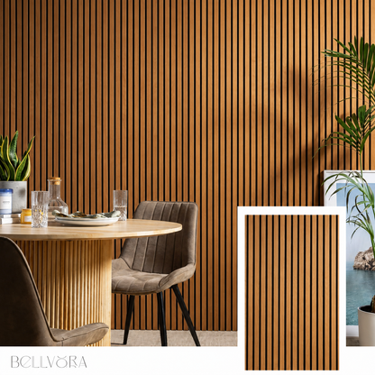 Bellvora Premium Self-Adhesive Slat Wall Panel (2.75x1.10m)