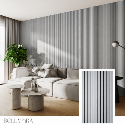 Bellvora Premium Self-Adhesive Slat Wall Panel (2.75x1.10m)
