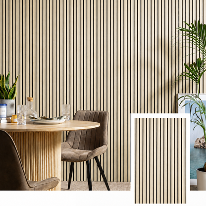 Bellvora Premium Self-Adhesive Slat Wall Panel