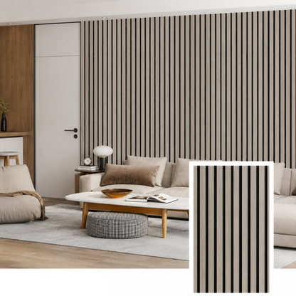 Bellvora Premium Self-Adhesive Slat Wall Panel
